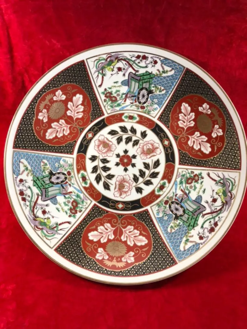 有田焼　額皿　聡窯　辻一堂作　翁　一尺五寸　大皿 有田焼額皿聡窯辻一堂作翁一尺五寸大皿
