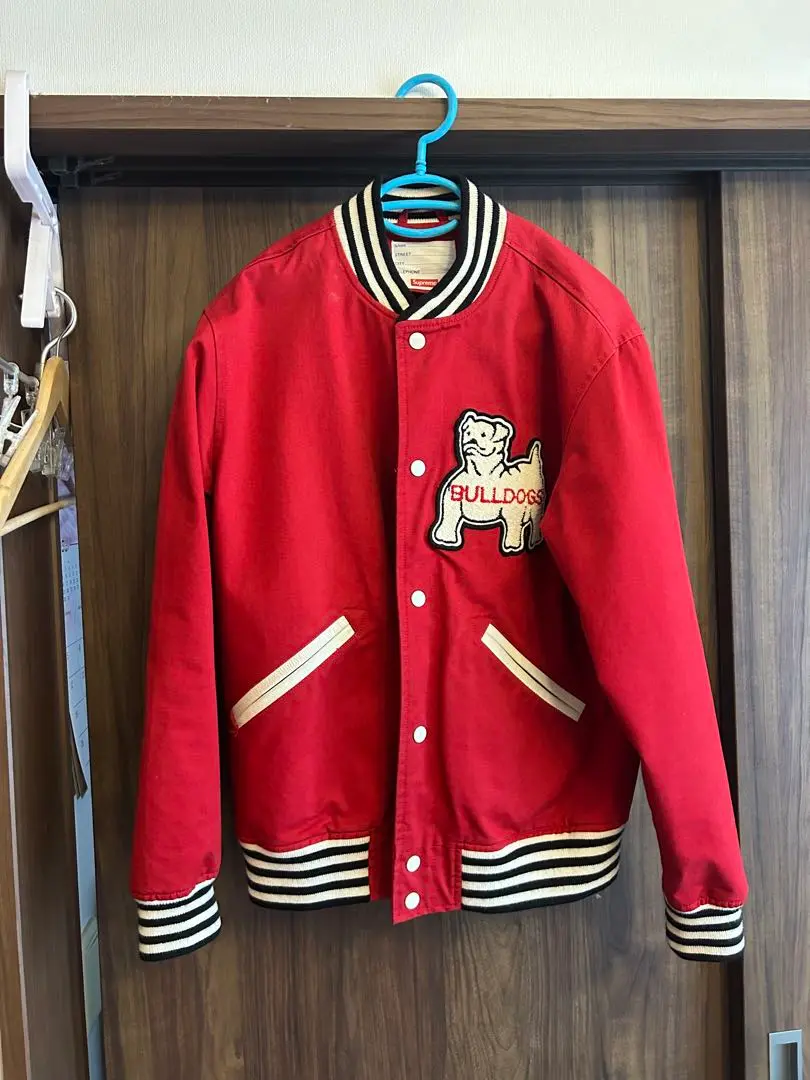 ［期間限定］Supreme スタジャン Lサイズ レッド シュプリームジャケット Supreme スタジャン最高
