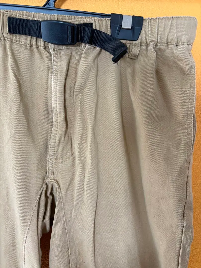 Thumbnail of Beige straight pants, adjustable waist