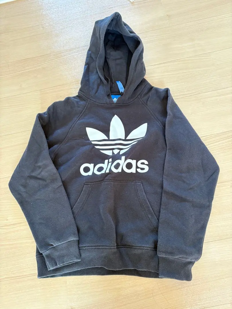 Thumbnail of Adidas black hooded sweatshirt S