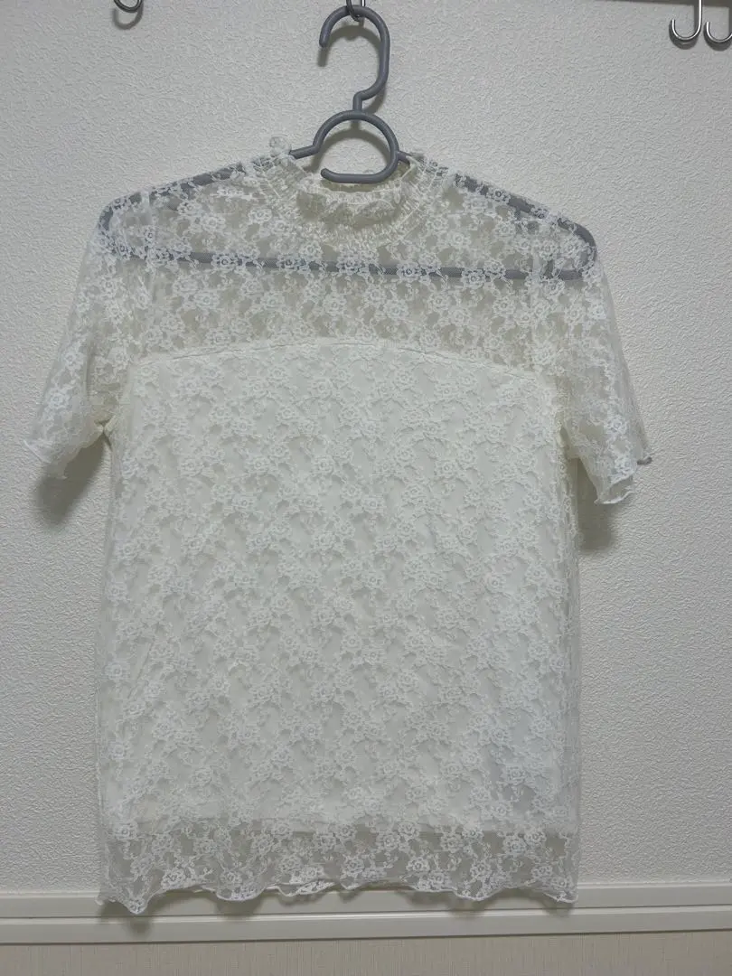 Thumbnail of earth music&ecology Lace Short Sleeve Shirt S