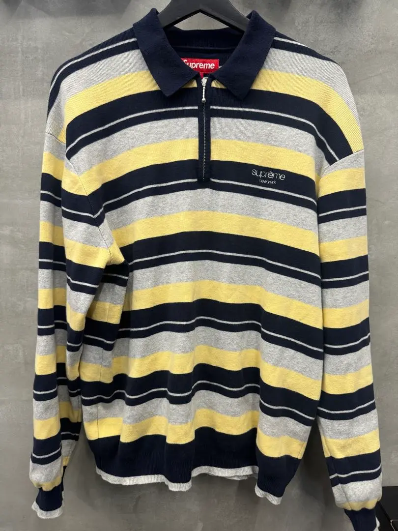 2025年最新】Supreme Stripe Zip L/S Poloの人気アイテム - メルカリ