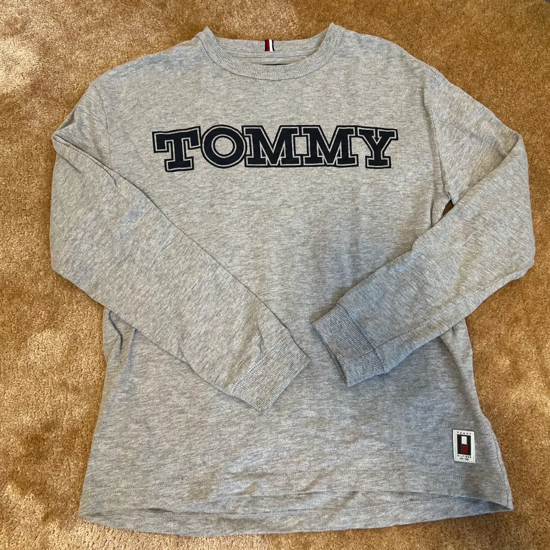 Thumbnail of Excellent condition Tommy Hilfiger long-sleeved gray top, 152cm