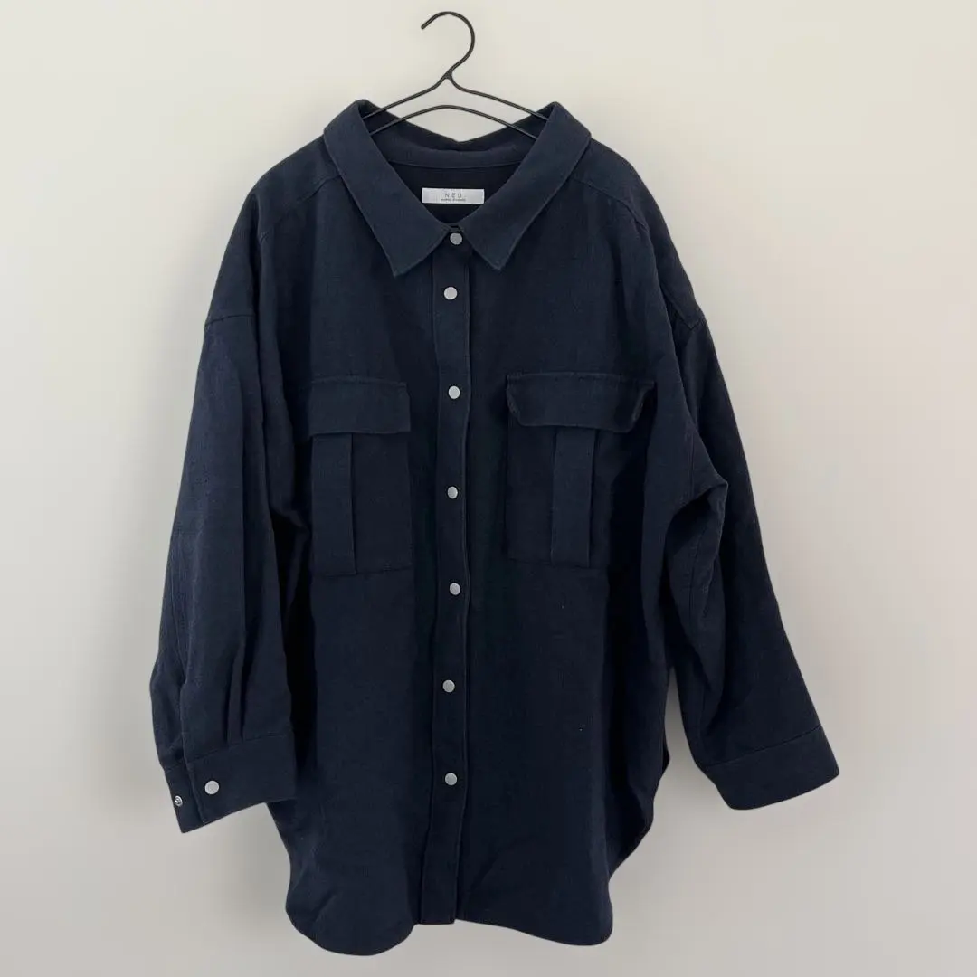Thumbnail of NEU JOURNAL STANDARD Navy Long Sleeve Shirt