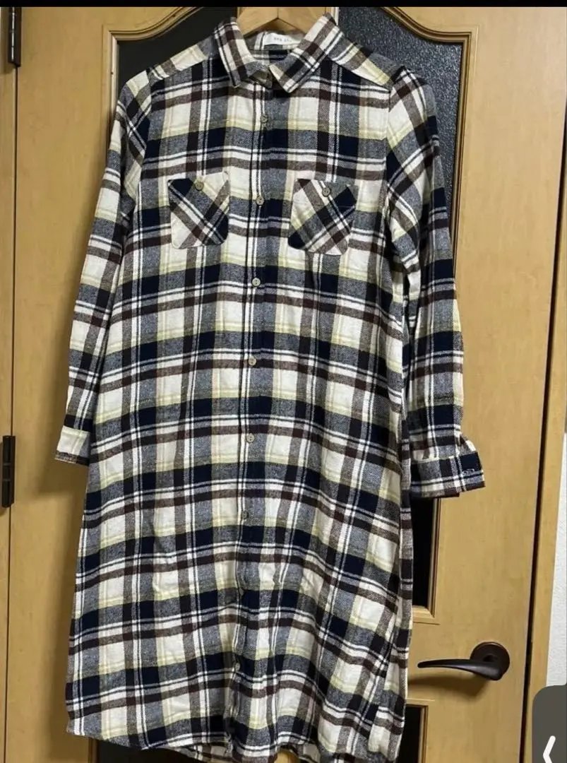 Thumbnail of and it - Checkered shirt dress, long sleeves