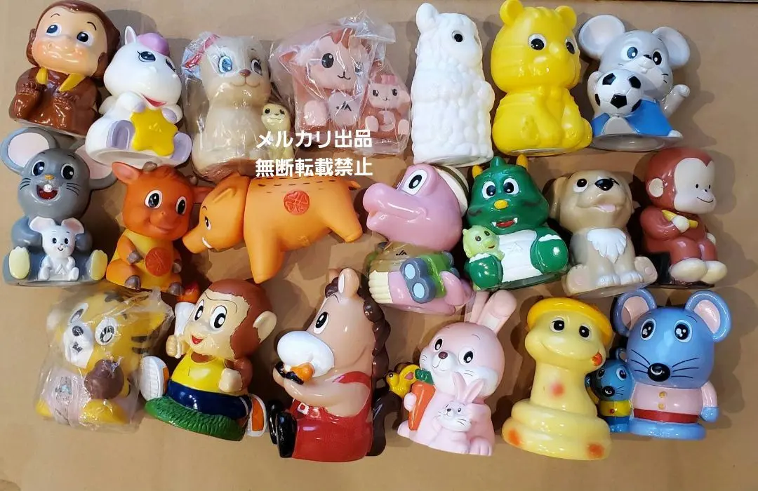 農協 贈品 存錢筒 軟膠存錢筒 動物 批發 20個 的縮圖