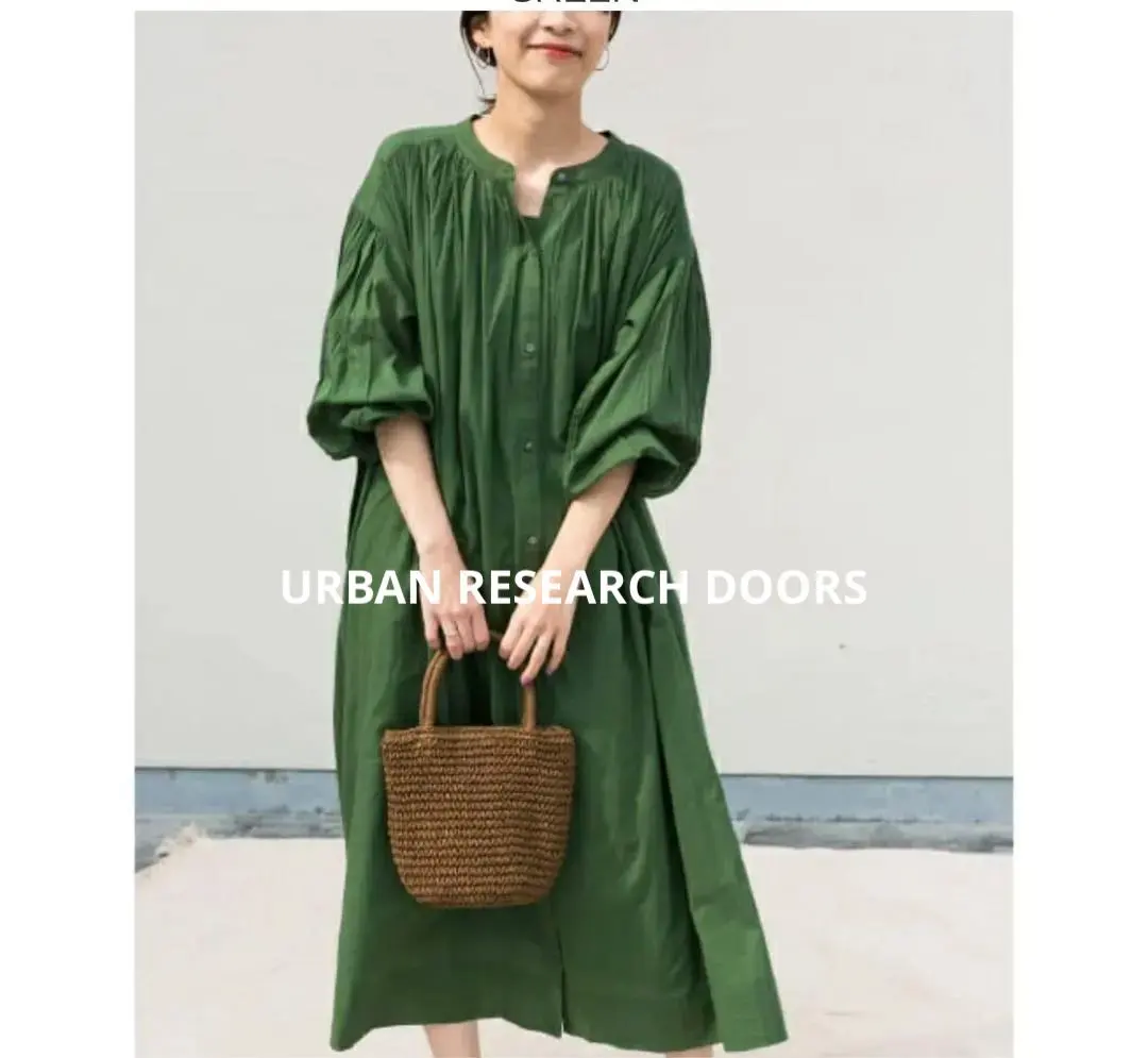 Thumbnail of New: URBAN RESEARCH DOORS Cotton Voile Gathered Dress
