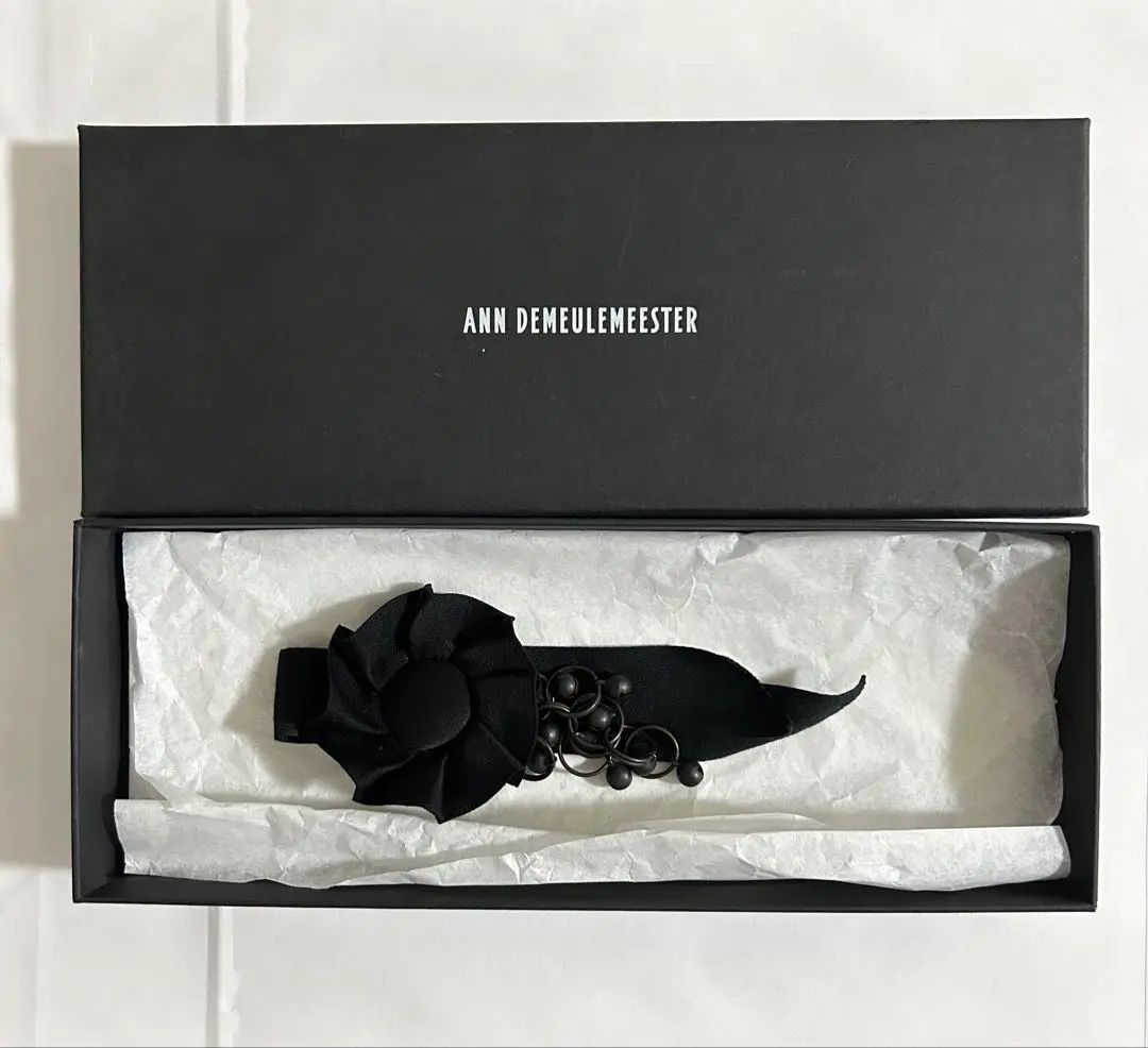 未使用 Ann Demeulemeeter ロゼット ブローチ コサージュ 黒 m77206510767_1.jpg?1728698755