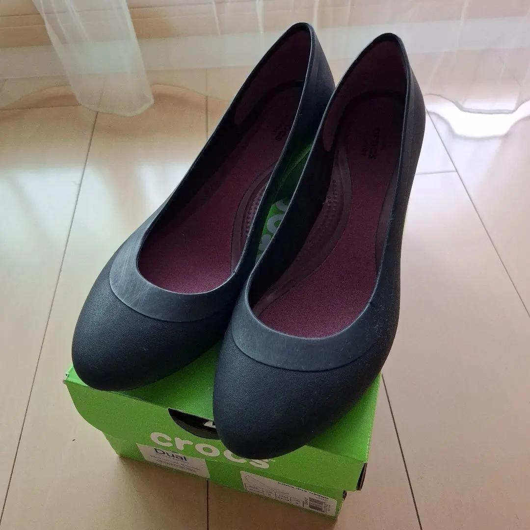 Thumbnail of New Crocs Lina Wedge, Black, Size 8