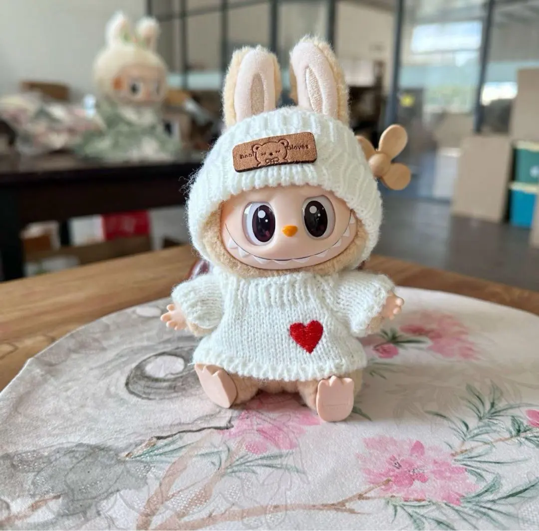 Thumbnail of Labubu Plushie 17cm with Outfit 2-Piece Set White