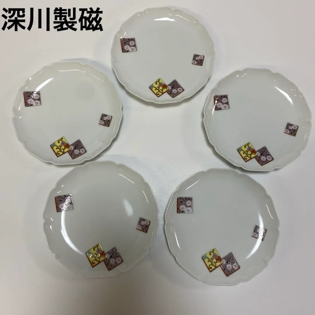 2507 深川製磁　黄紫小花紋　鉢　2客　未使用 2507 深川製磁 黄紫小花紋 鉢 2客 未使用 - メルカリ