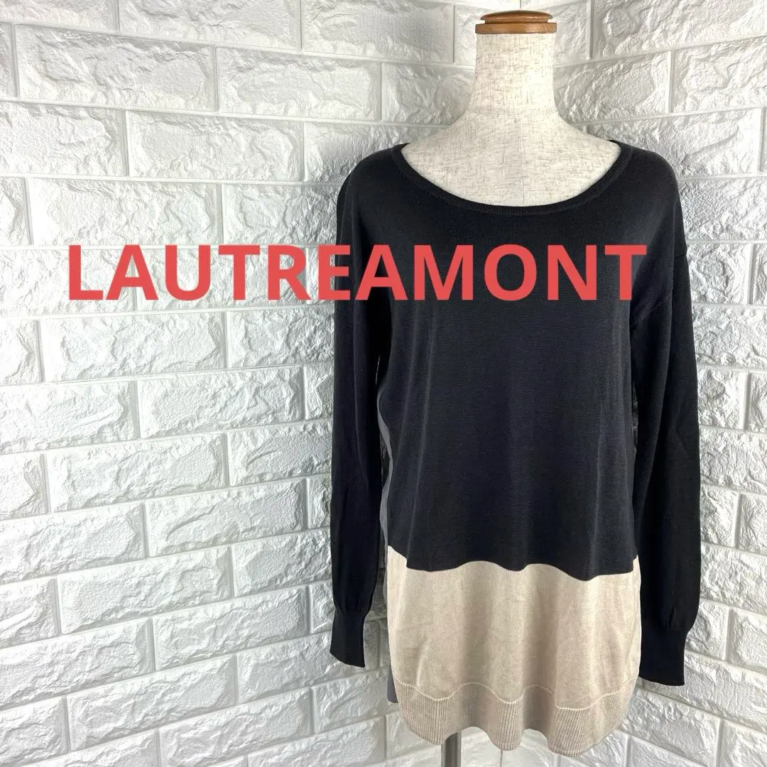 Thumbnail of LAUTREAMONT Long Sleeve Knit 38 Black/Gray