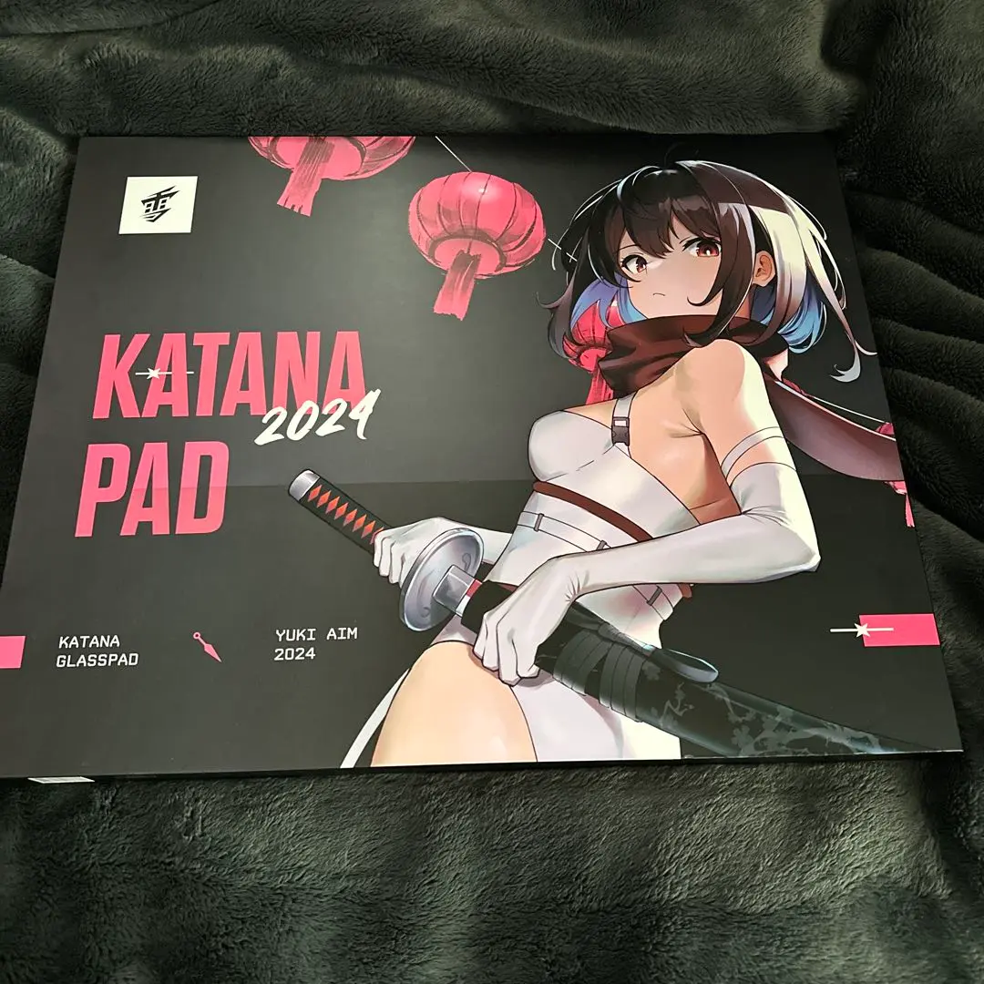 Yukiaim KATANA PAD 2024 ガラスマウスパッド ユキエイム Yuki Aim - Katana City Glass Mousepad Limited