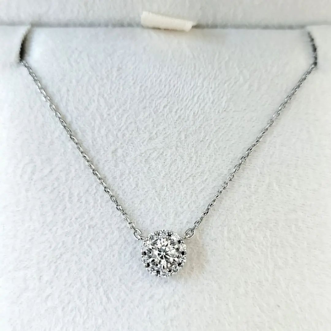 4°Cプレジェンス　18k ダイヤモンドネックレス　ＰＴ950　0．252ct 4°Cプレジェンス 18k ダイヤモンドネックレス PT950 0．252ct