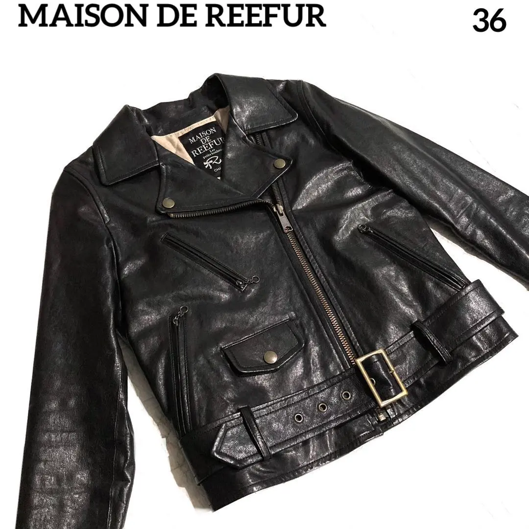 メゾンドリーファー　ライダースジャケット　レディース 2025年最新】Maison de Reefur レディース シングルライダースの