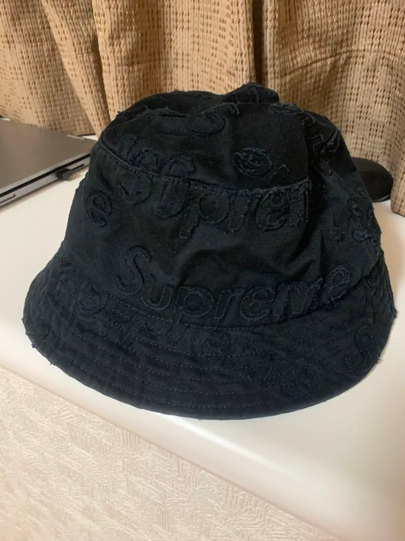 Supreme バケットハット M/L ブラック M/L Supreme Open Knit Crusher Black 25SS シュプリーム