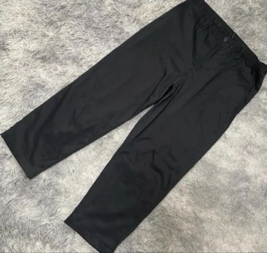 【LACOSTE】寬鬆版黑色長褲 的縮圖