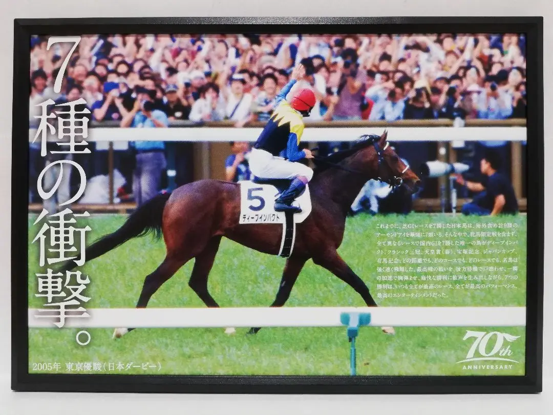 希少　JRA★競馬場限定 ディープインパクト パネル ダービー ゴール前 2025年最新】パネル ディープインパクトの人気アイテム - メルカリ