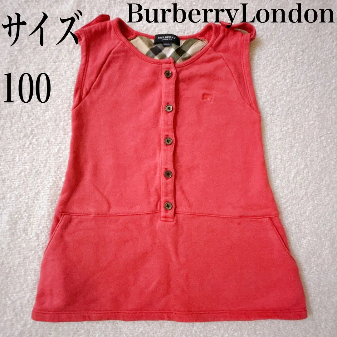 Burberry London 無袖洋裝 100 Burberry 粉紅色 的縮圖