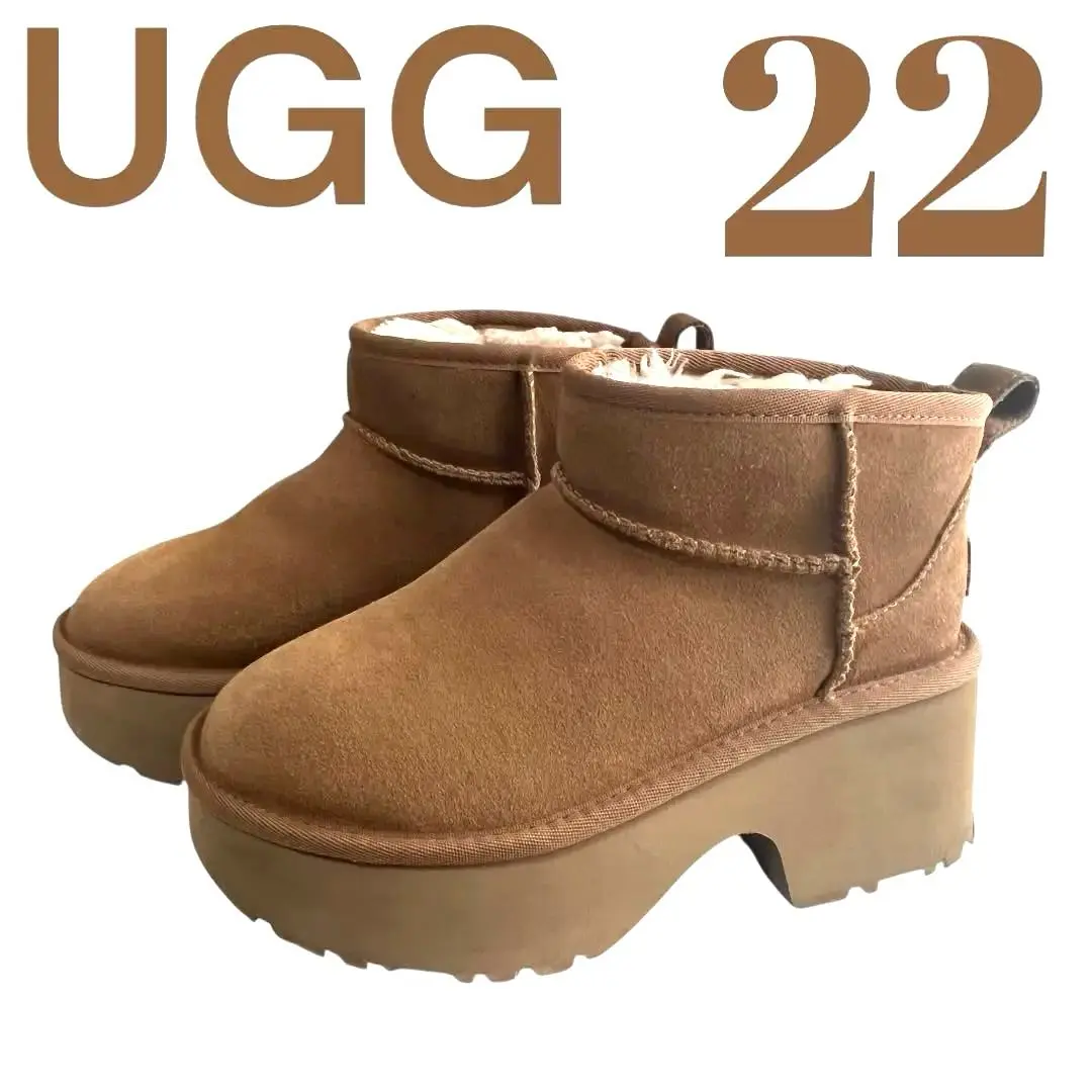 【ほぼ未使用】UGG クラッシック ウルトラミニ ニューハイツ ブーツ 25cm UGG＞クラシック ウルトラ ミニ ニュー ハイツ ブーツ
