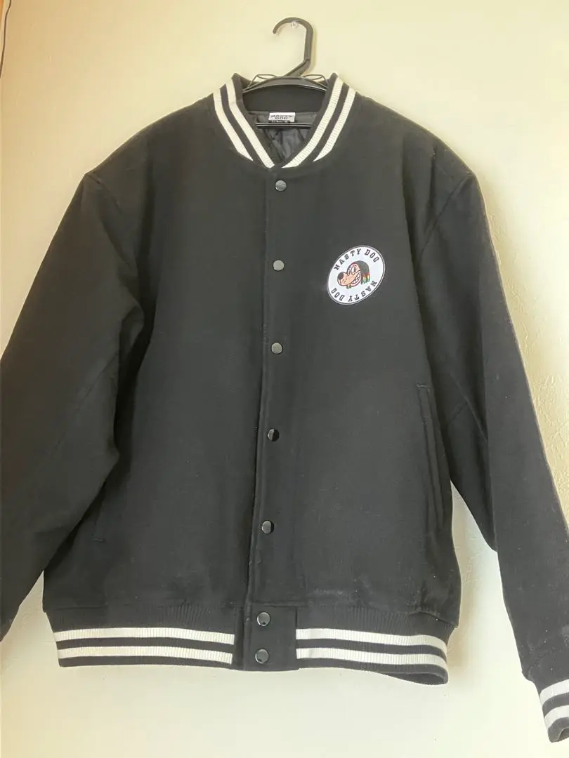 Nastydog ナスティードッグ スタジャン アウター StadiumJacket (Black) | NastyDog OnlineStore