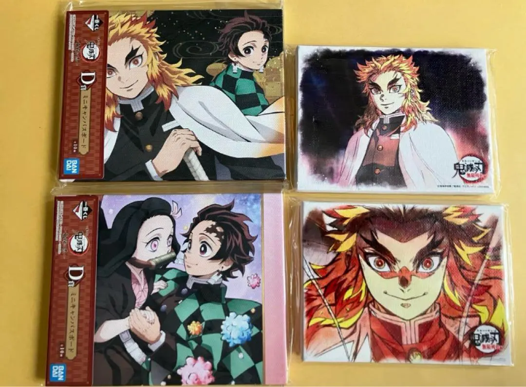 Thumbnail of Demon Slayer: Kimetsu no Yaiba Rengoku Kyoujurou Kamado Tanjirou Mini Canvas Board Prize D Canvas Panel