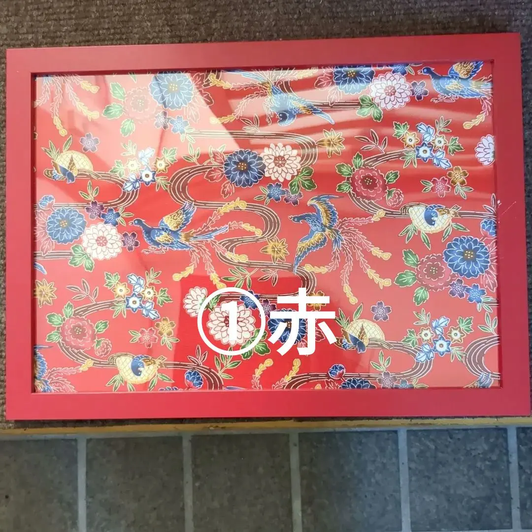 沖縄　紅型　額入り 玉那覇紅型工房】額装「二頭シーサー」 ☆ 伝統工芸品 玉那覇有