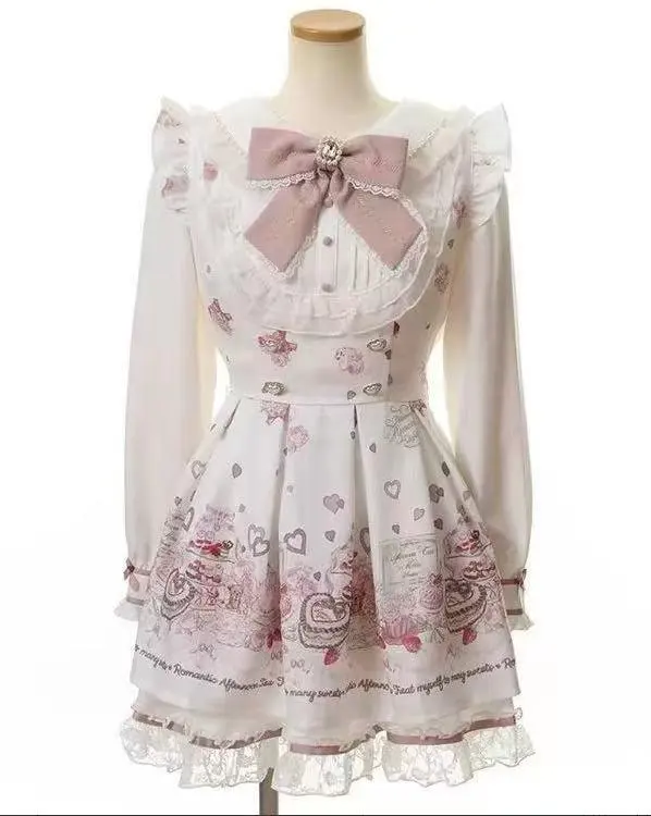 Thumbnail of Gothic Lolita Lolita Afternoon Tea Dress White Pink