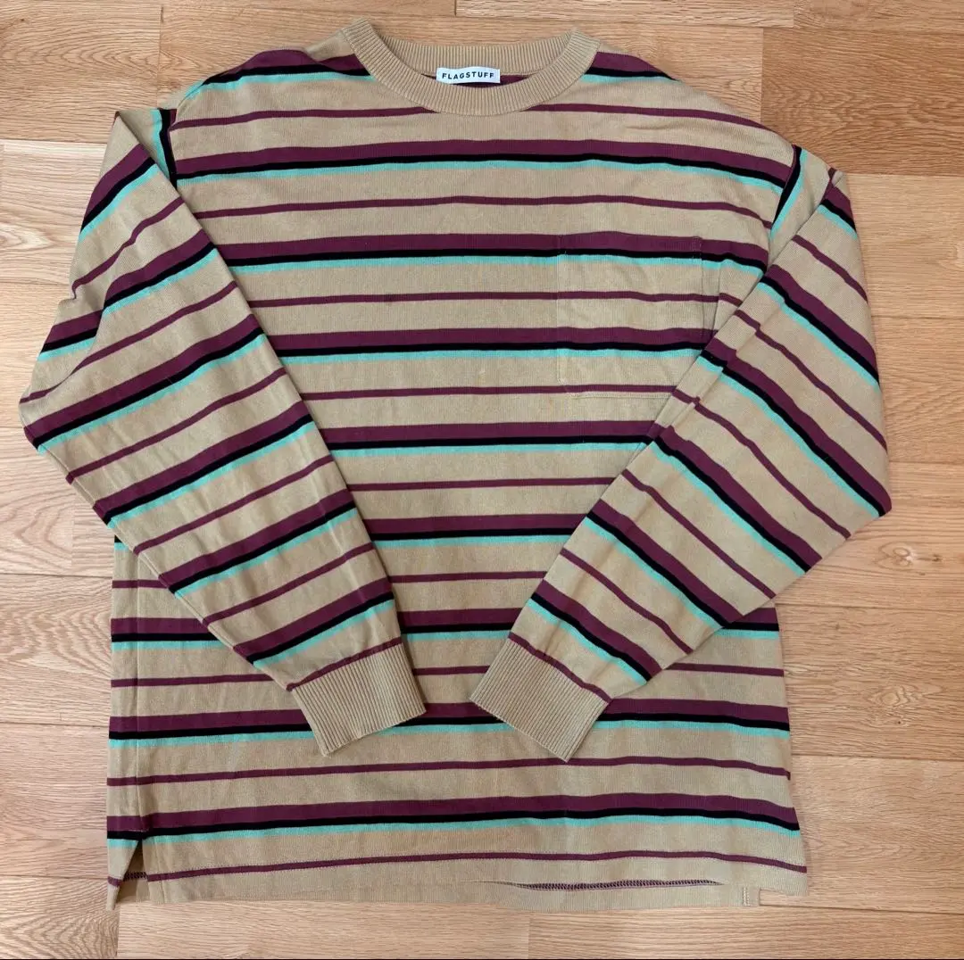 Thumbnail of FLAGSTUFF Border Cotton Long T-shirt