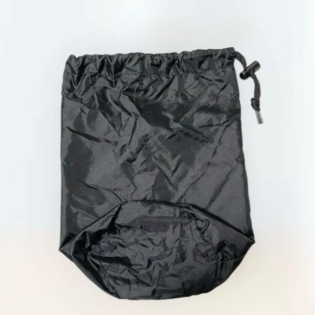Thumbnail of Drawstring bag, storage bag, black, travel, nylon, with gusset