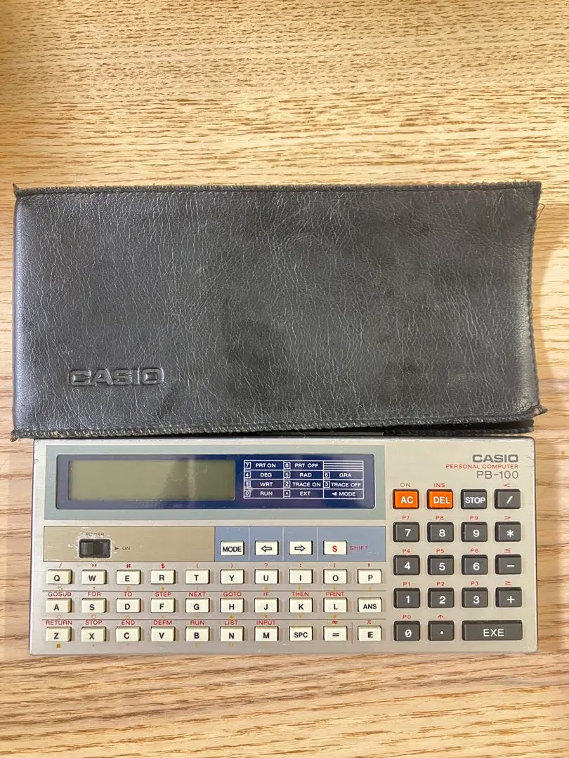 CASIO PB-100 ポケットコンピュータ　プログラミング可能　ポケコン PB-100(ポケコン・ポケットコンピュータ)のことなら「自分で