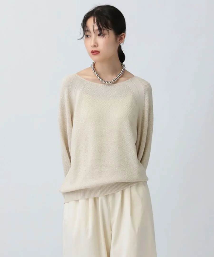 LEPSIM 7 針織羅紋袖長款套頭衫 的縮圖