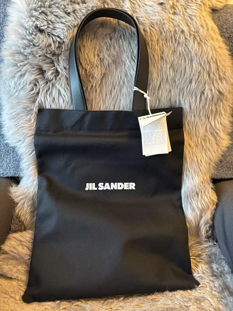 JIL SANDER ジルサンダー トートバッグ 黒 - 4104825E0077 JIL SANDER ジルサンダー トートバッグ BOOK TOTE SQUARE ブック