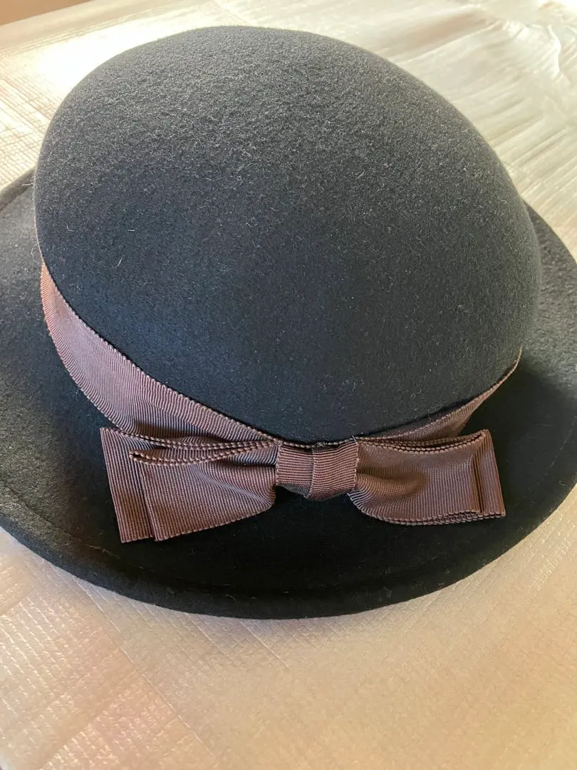 Thumbnail of Classic Hat Wool Ribbon Hat Black NAMIKI