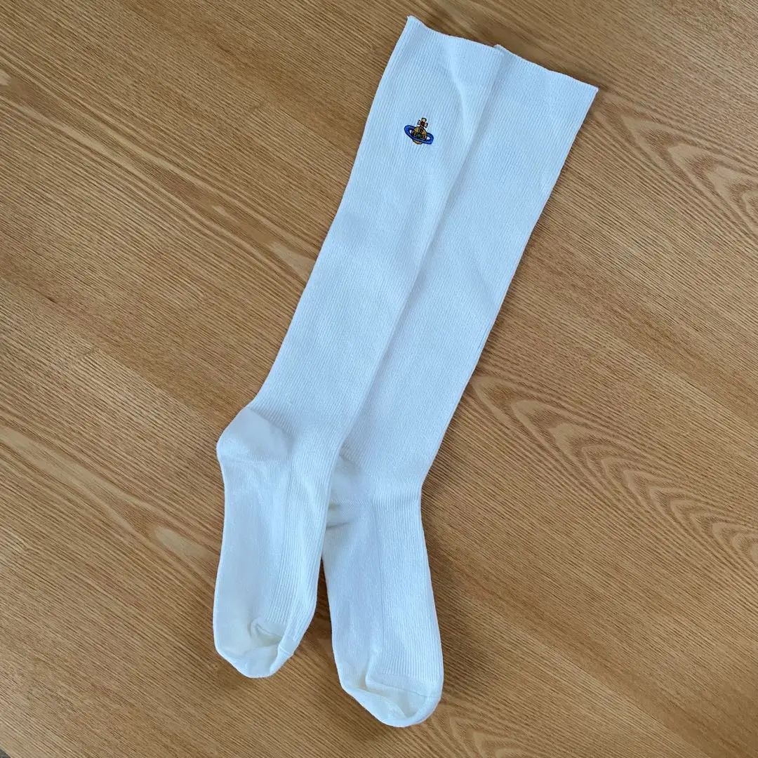 薇薇安·威斯特伍德 高筒襪 白色 的縮圖