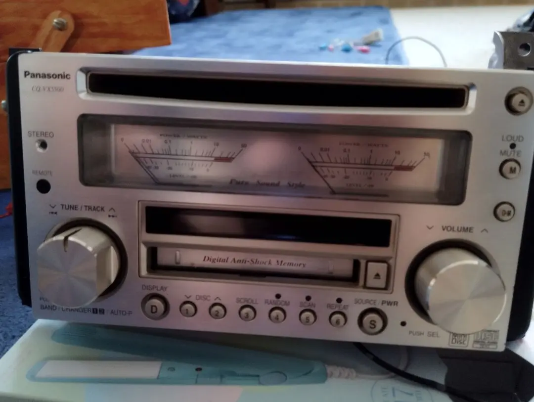 【まぁ出品】Panasonic CQ-VX5500D パナソニック Panasonic CQ-VX5500D 2DIN Car audio Analog meter CD/MD