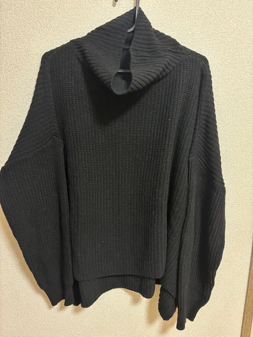 Thumbnail of Black turtleneck knit