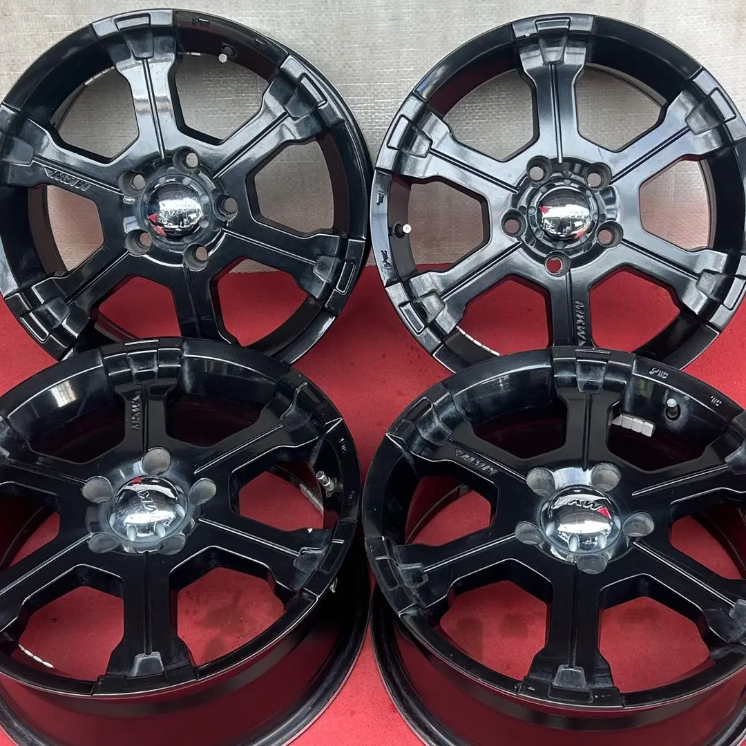 【かっちゃん】MKW MK-36 ホイールタイヤ4本ナットハブリングセット かっちゃん】MKW MK-36 ホイールタイヤ4本ナットハブリング