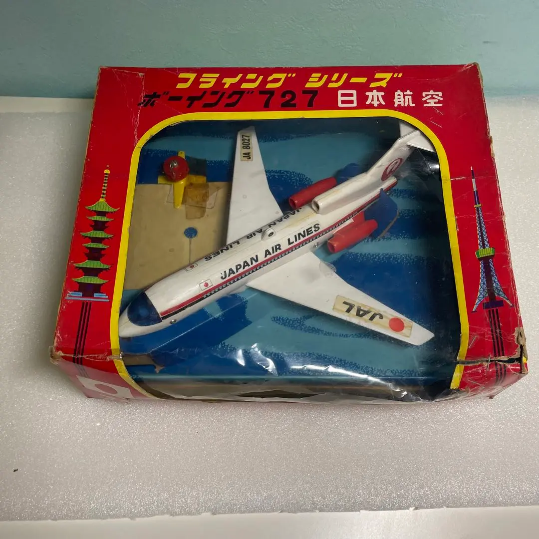 【レア】JAL ボーイング727 ブリキ　JA8021 レア】JAL ボーイング727 ブリキ JA8021 - メルカリ