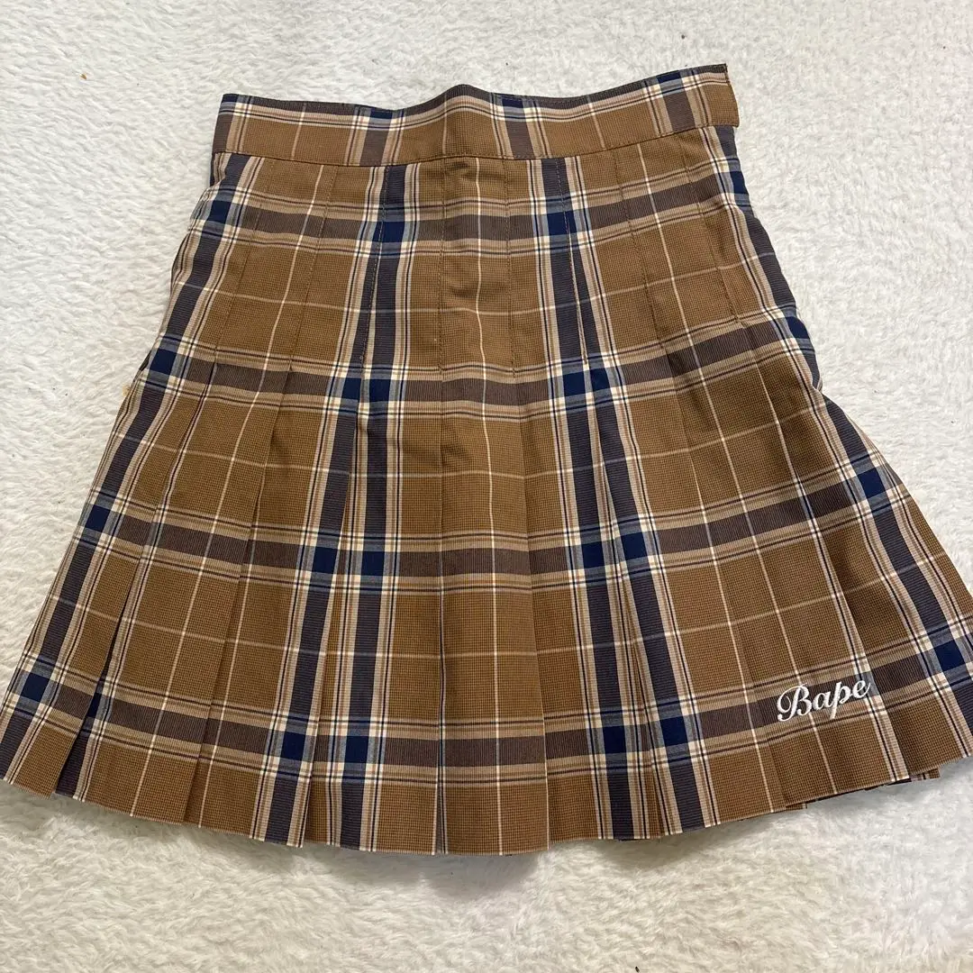 A BATHING APE ダークデニムスカート A BATHING APE｜APE HEAD EMBROIDERY 12 OZ DENIM SKIRT