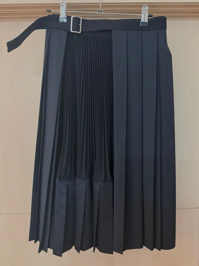 ジュンヤワタナベ　AD2022 プリーツ切り替え　再構築　スカート JUNYA WATANABE CDG(ジュンヤワタナベコムデギャルソン) 23AW