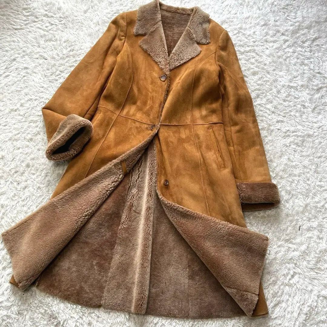 高級レア 極美品 VIAVENETO ムートンファージャケット ラム 羊革 M 高級レア 極美品 VIAVENETO ムートンファージャケット ラム 羊革 M