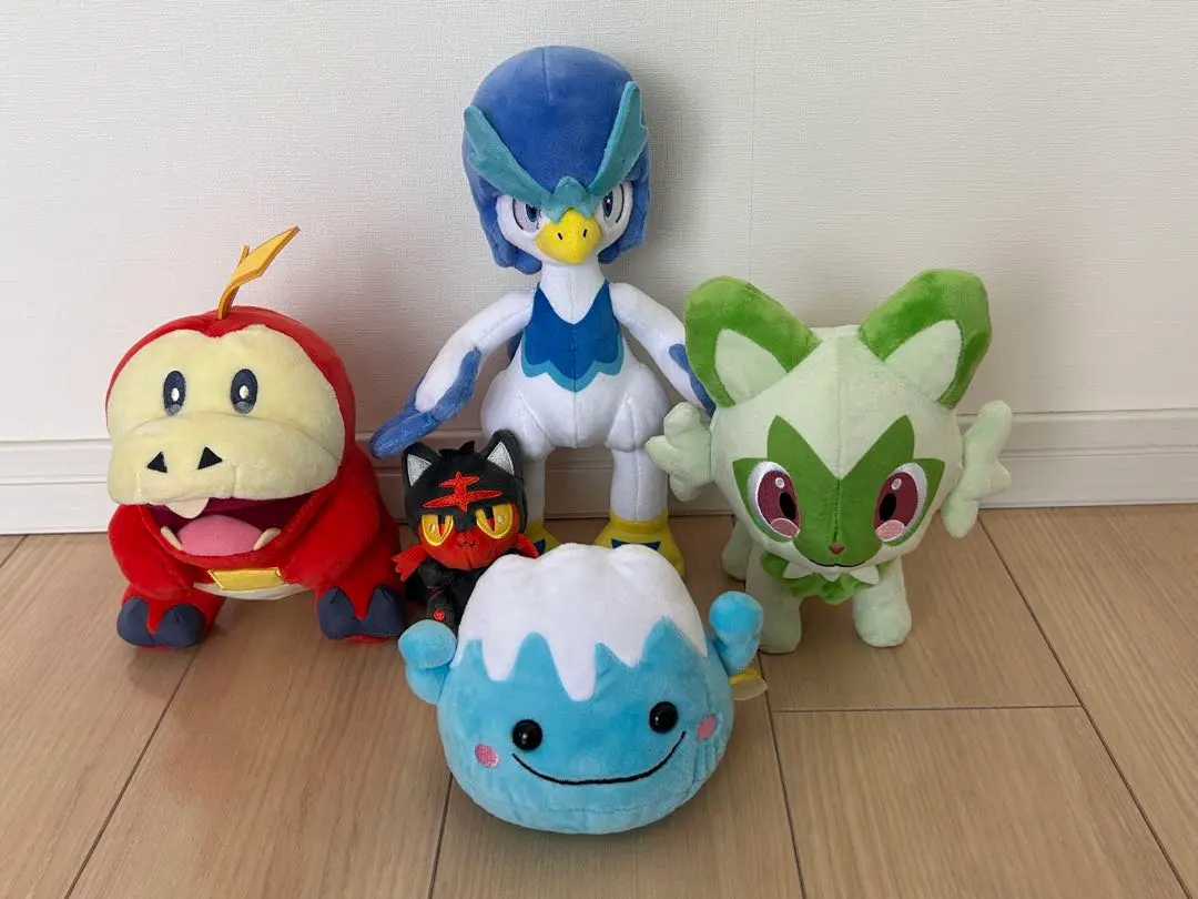 Thumbnail of Pokemon plush set: Nyahoja, Hogeta, Worlcamo, Nyabby, Mount Fuji