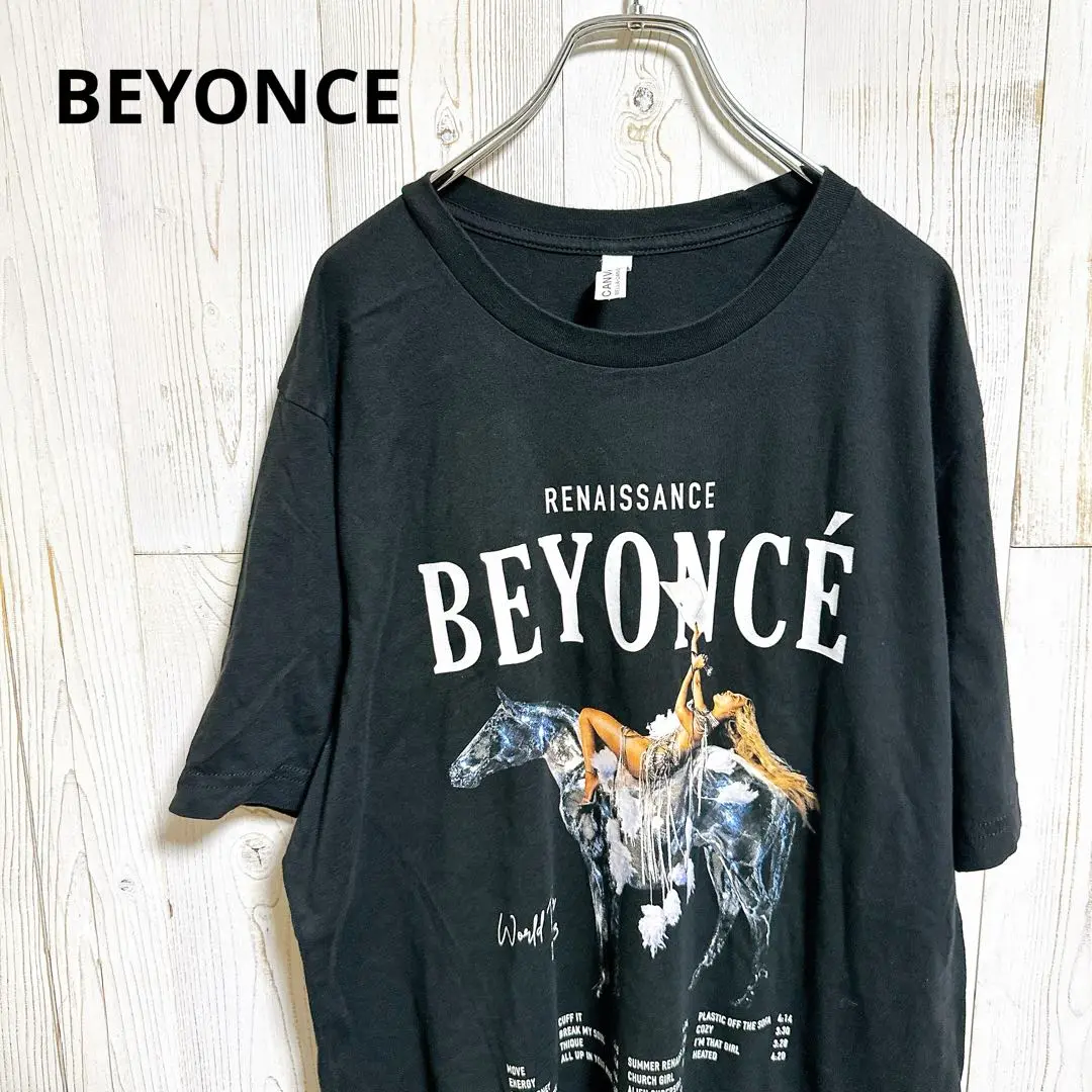 BEYONCE ビヨンセ Tシャツ RENAISSANCE ツアー 黒 M 古着 Beyonce Renaissance Tour Shirt Size S All Over Official