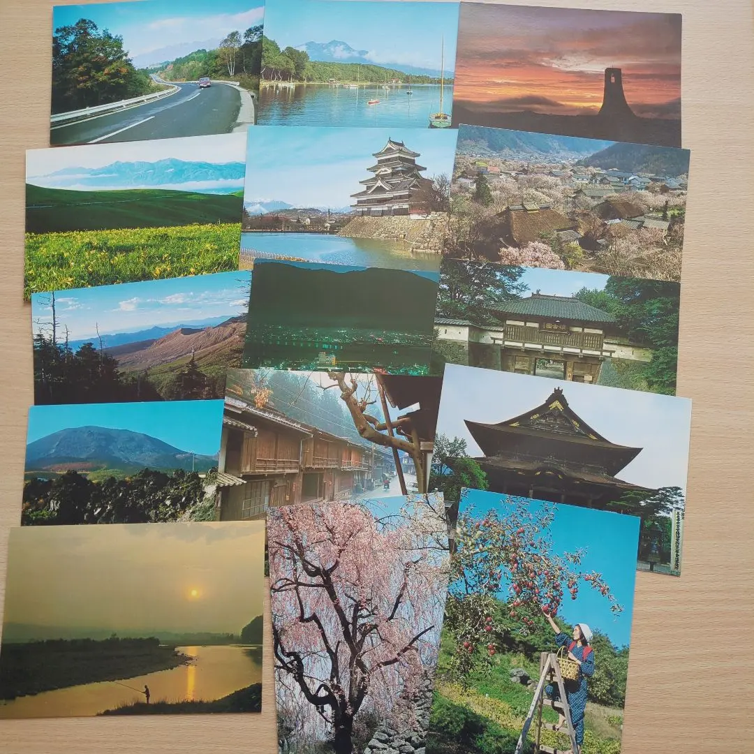 日本風景 信州一周 明信片 15張 的縮圖