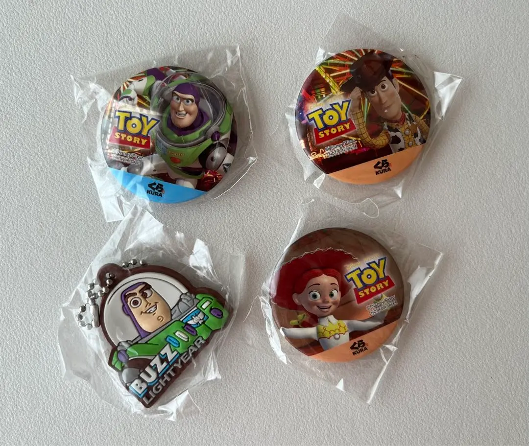 玩具總動員 徽章 橡膠鑰匙圈 4件套 藏壽司 的縮圖