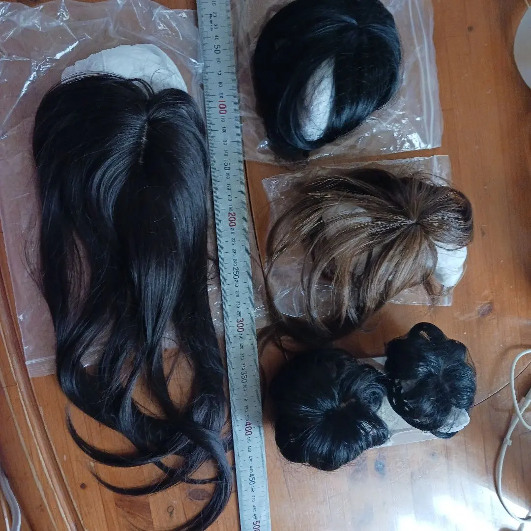 假髮五件套 黑色・棕色・長髮・短髮 的縮圖