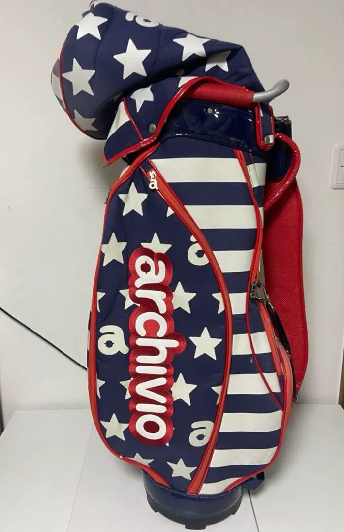 Thumbnail of ARCHIVIO Archivio Golf Caddy Bag Star-Spangled Banner Tricolor