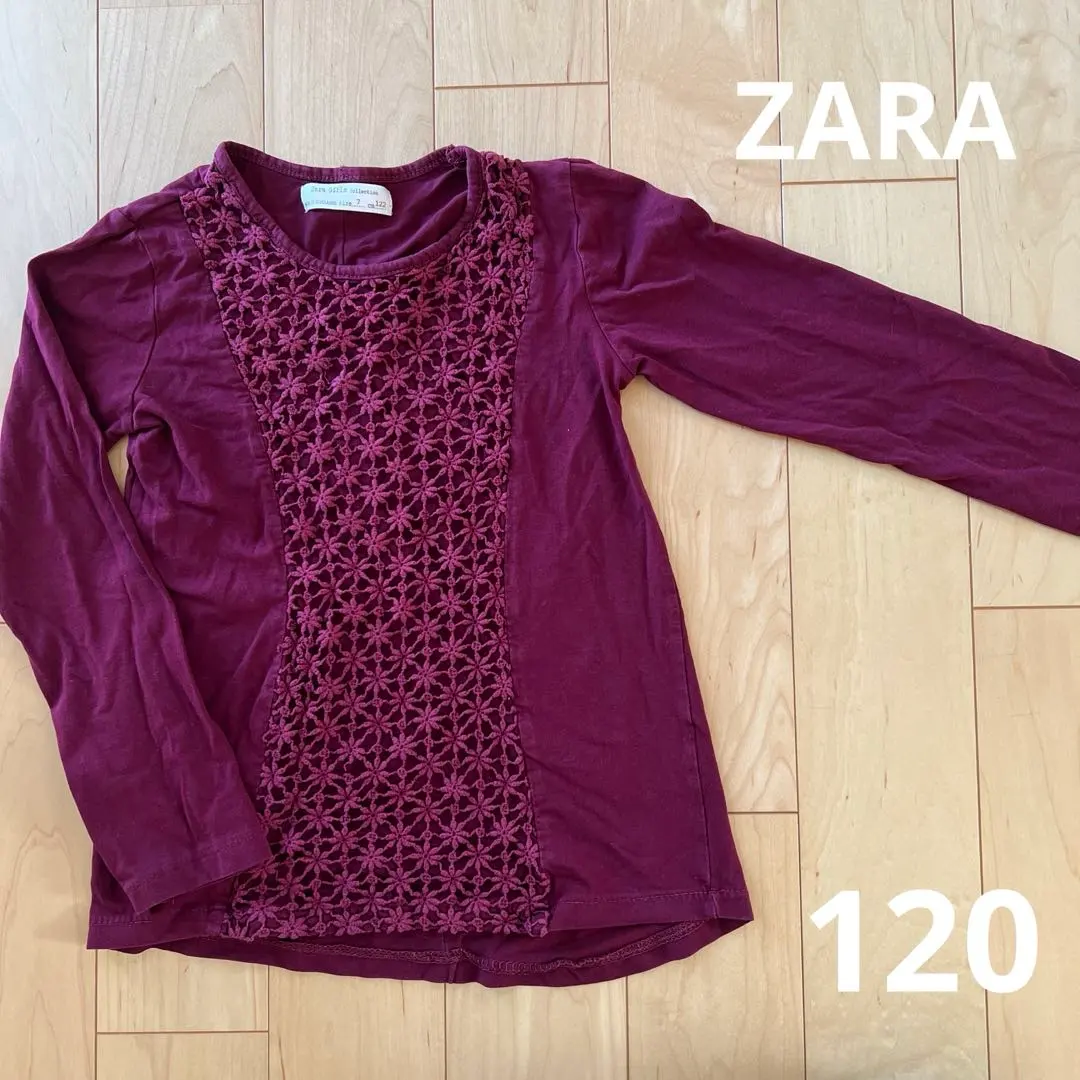 Thumbnail of Zara long-sleeved cut and sew, size 7 (120cm)