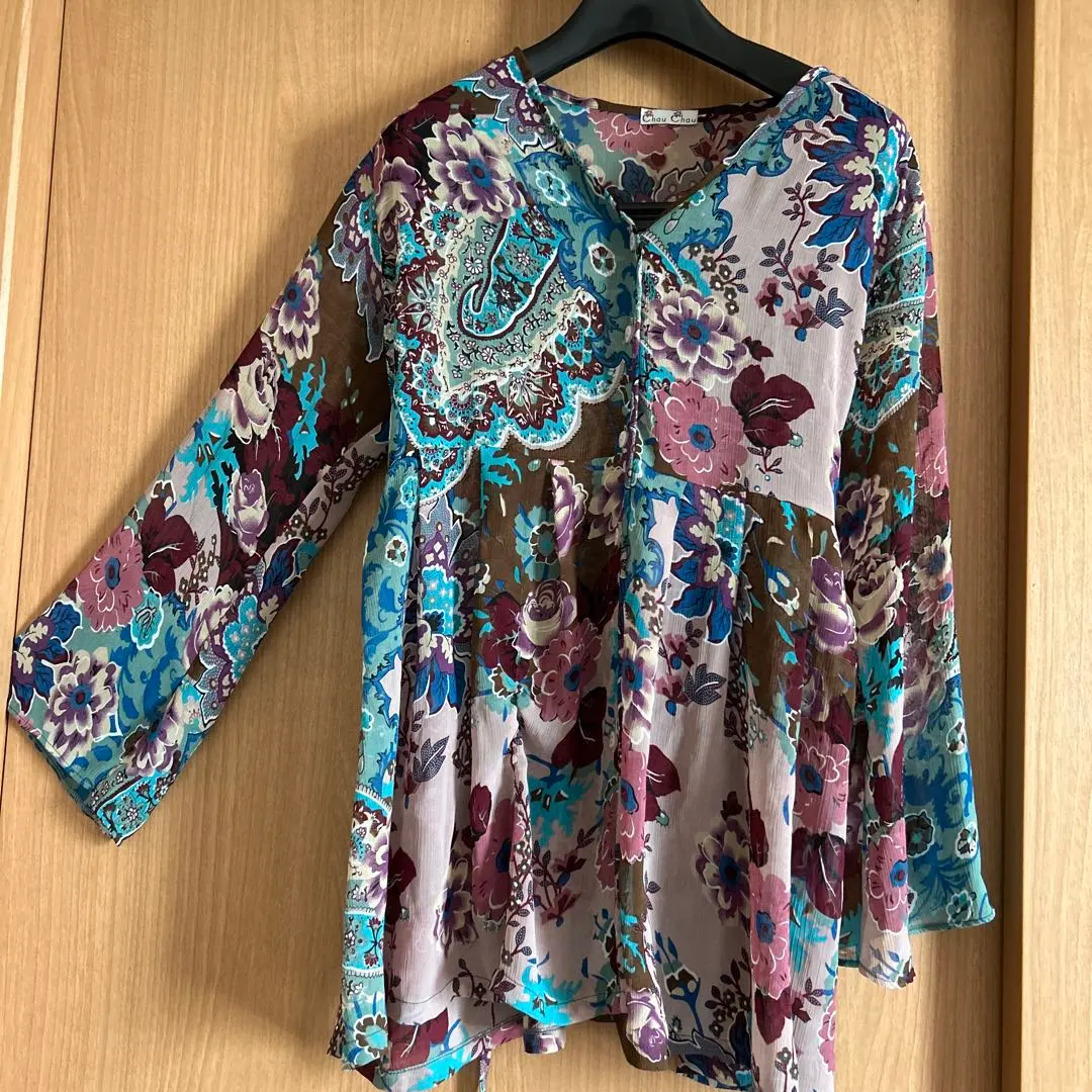 Thumbnail of Chou Chou Floral Print 3/4 Sleeve Tunic